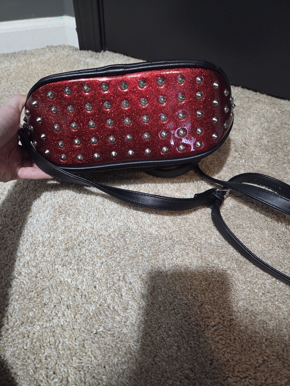 Lux de Ville Glampira Tote in Black and Red - Picture 3 of 4